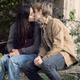 Lydia (Cassady McClincy) and Henry (Matt Lintz) share a happy kiss together. It’s their last.